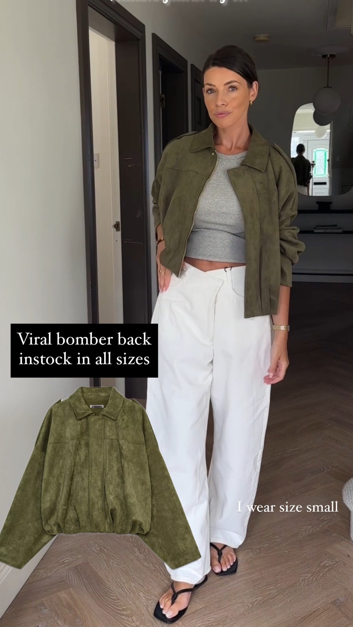 Zara khaki bomber 🫶🏽