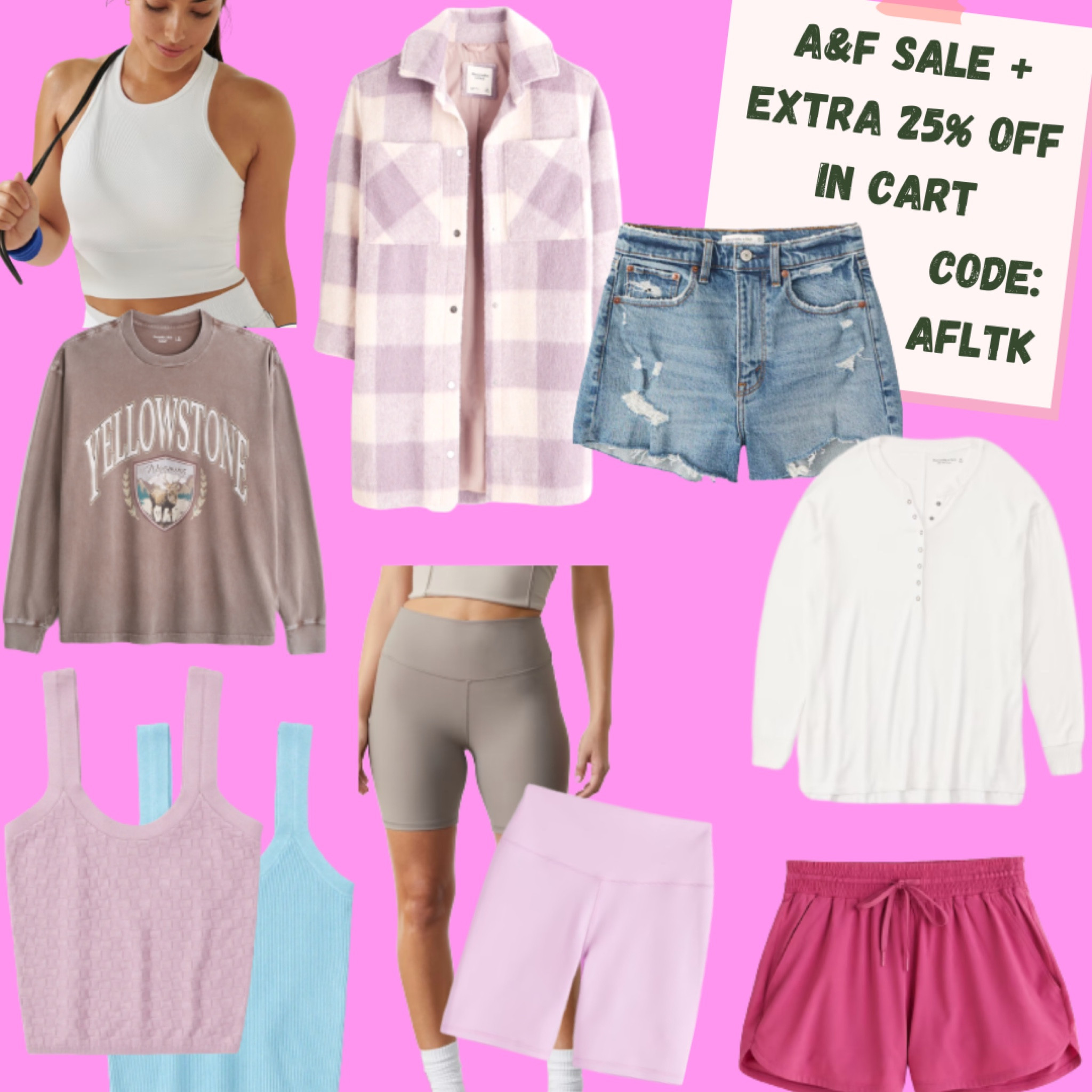 A&F Sale Favs! (extra 25% off in cart) use code AFLTK ✨ #abercrombie 

#LTKsalealert #LTKstyletip #LTKSale