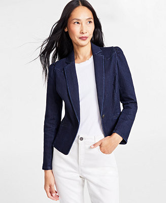 Women's Puff-Sleeve Blazer, Created for Macy's | Macy's