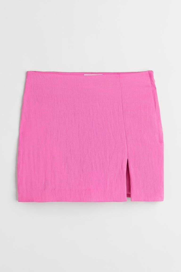 Short Linen-blend Skirt | H&M (US + CA)