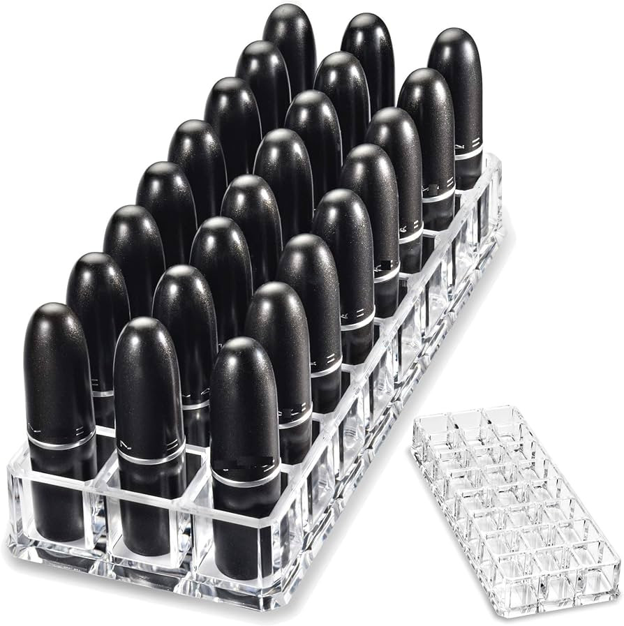 byAlegory Premium Beauty Organization Acrylic Lipstick Organizer & Beauty Container 24 Space Stor... | Amazon (US)