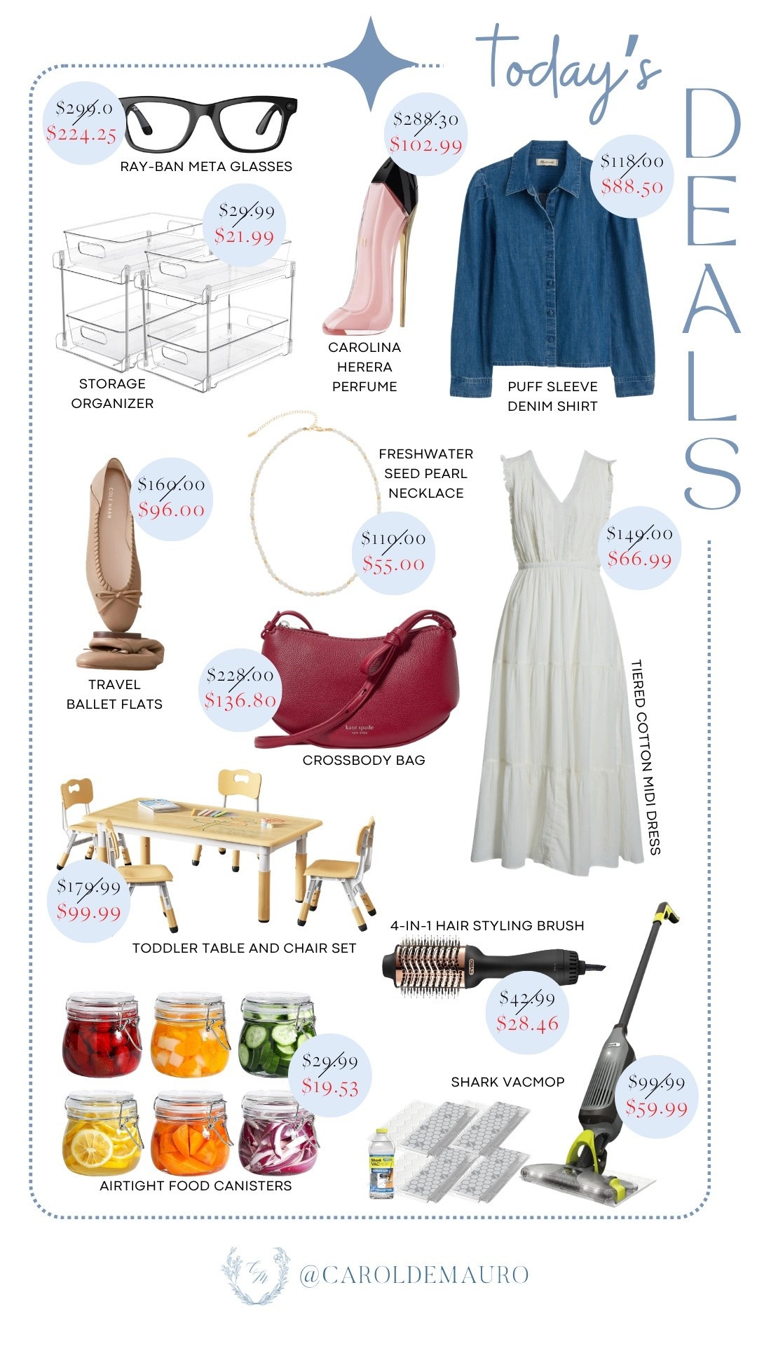 Refresh your wardrobe and home with today's incredible deals on everything from chic fashion finds to must-have organizers and cleaning tools. I've rounded up massive markdowns on top brands like Ray-Ban, Kate Spade, and Shark so you can save big on your everyday lifestyle essentials. Grab these fantastic steals before the prices go back up!

sale alert, home organization, budget-friendly finds, discounted, travel must have, fashion finds, hair styling tool, beauty finds

#LTKSaleAlert #LTKHome #LTKootd