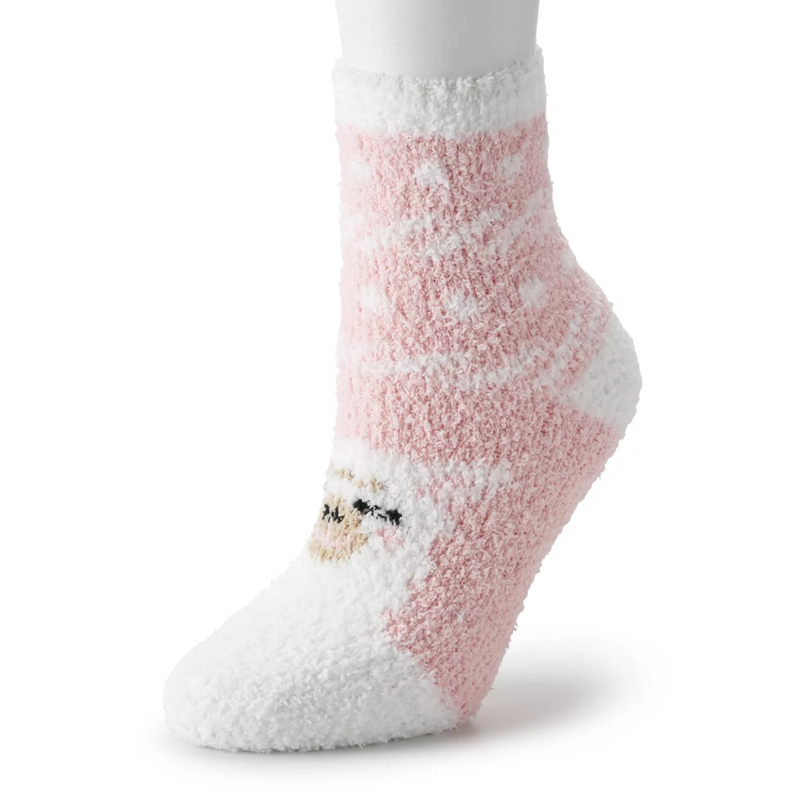 Women's Cozy Animal Fuzzy Socks, Pink | Kohl's
