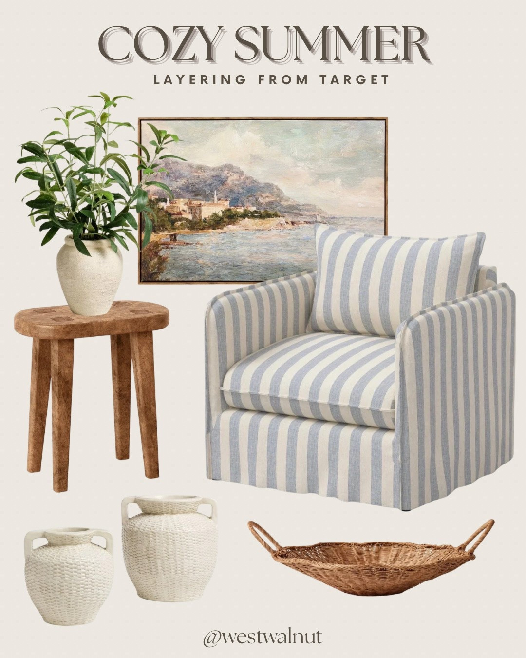 Keeping your space breezy for summertime but still layered up for a welcome homey feel is everything!! I’m loving these cozy summer pieces  at Target and how well they layer up! 🐚🧺

#targetfinds #targethome #cozymodern #homedecor #cozyhome

#LTKHome
