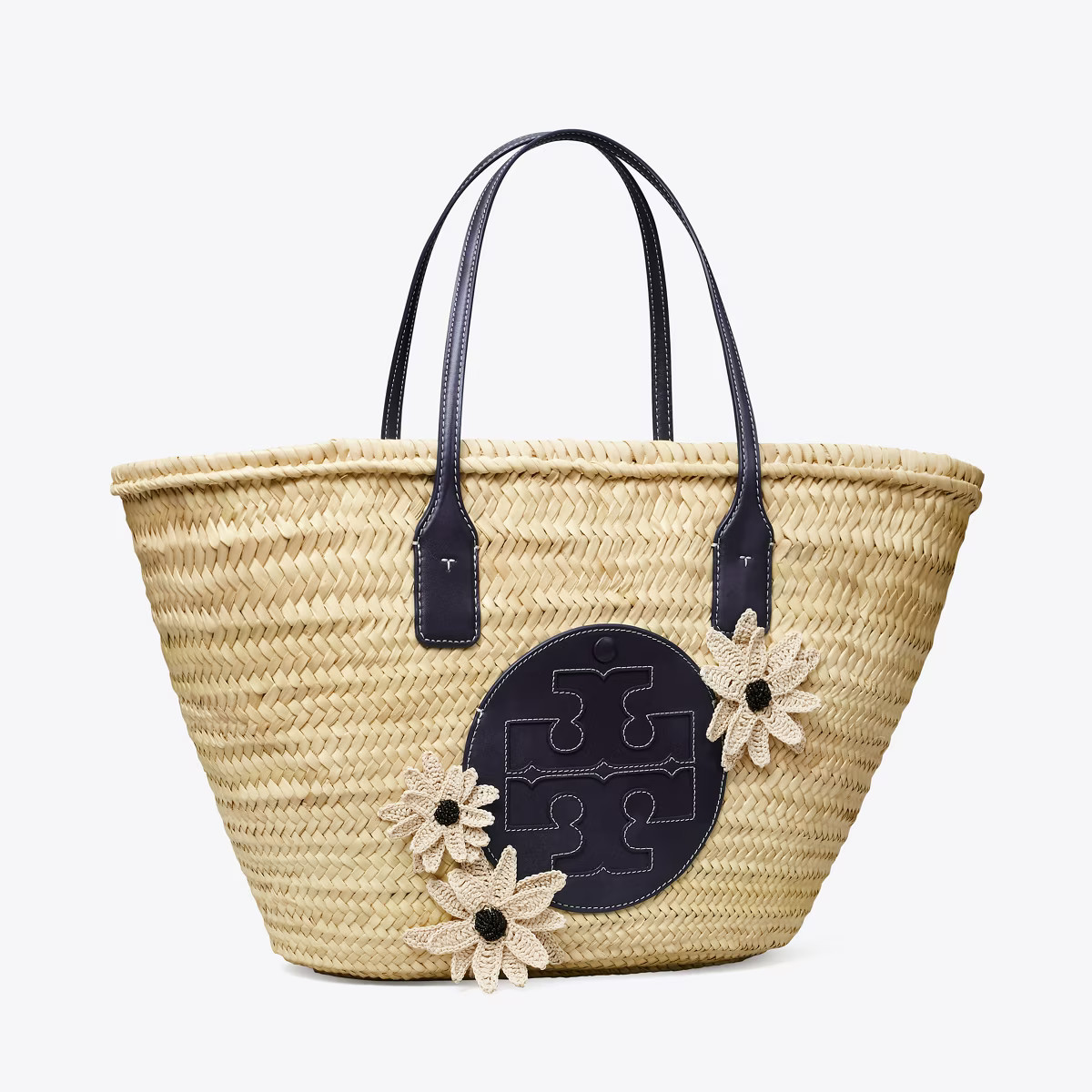 Ella Straw Floral Basket Tote Bag | Tory Burch (US)