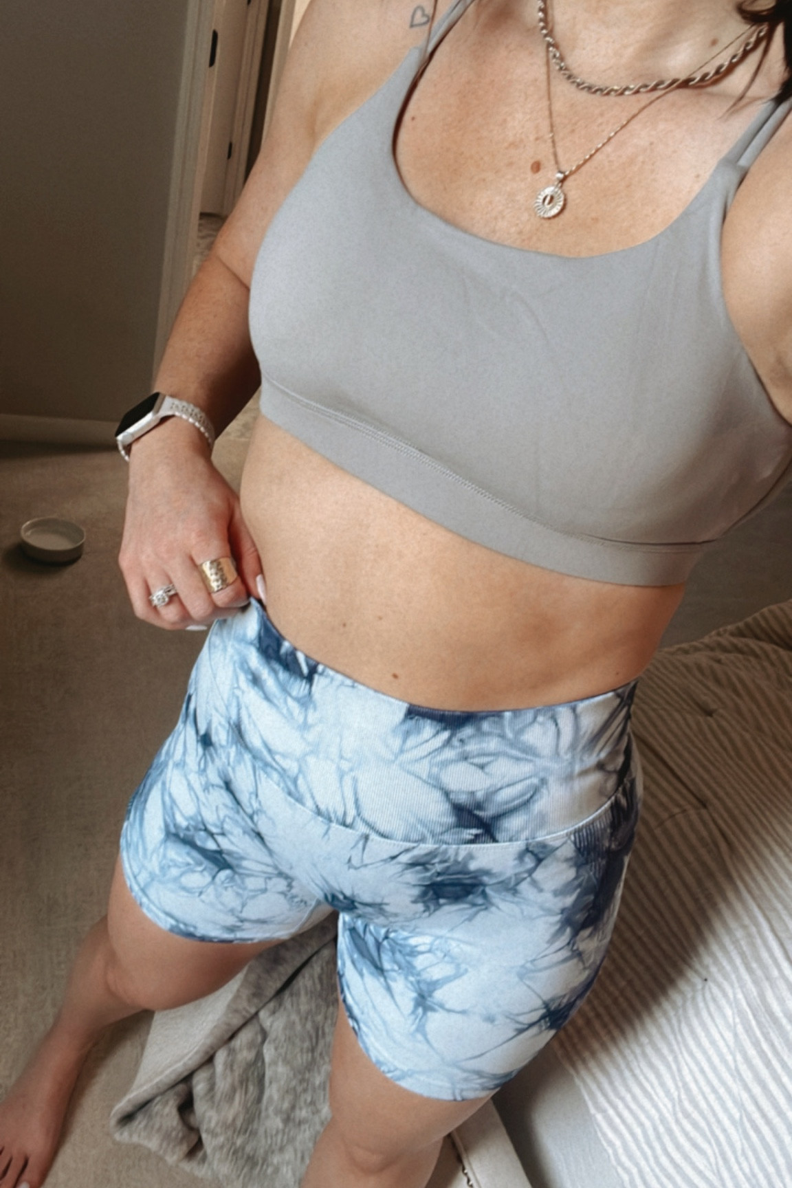 The cutest new workout pieces from Amazon! So flattering and amazing quality! Wearing a M in both the bra and shorts! 

#LTKfit #LTKunder50 #LTKFind