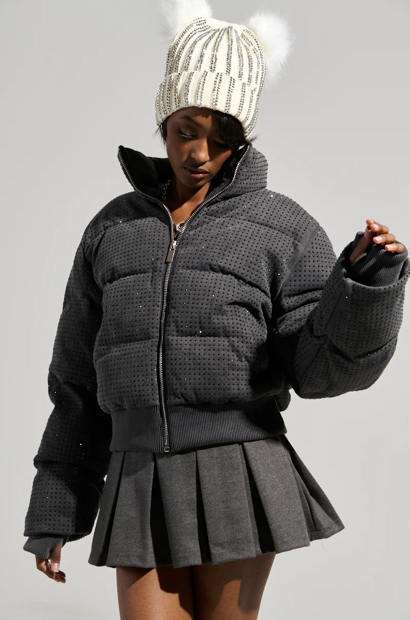 HOUDINI RHINESTONE PUFFER | AKIRA