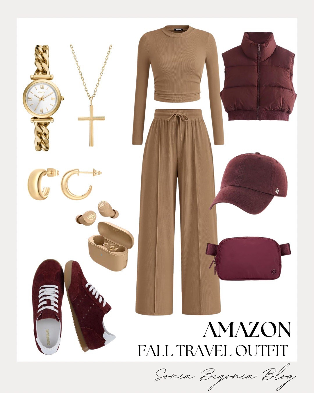 The Perfect Amazon Fall Travel Outfit is Here: Cozy & Chic! 🤎

Travel in comfort and style this season with these essential Amazon finds. This look is built around the ultimate relaxed fit: a ribbed crop top and high-waisted, wide-leg drawstring pants (the comfiest travel pants!). Layer it with a trendy burgundy puffer vest and matching accessories like the belt bag and stylish sneakers. Don't forget the gold jewelry and wireless earbuds for the perfect journey! Tap to shop this entire airport-ready Amazon outfit. ✨

#AmazonTravelOutfit
#FallTravelStyle
#AmazonFinds
#AthleisureLook
#CozyChic
#WideLegPants
#PufferVest
#BeltBag
#AirportFashion
#AmazonFashion
#TravelEssentials
#MonochromaticOutfit
#FallOutfitInspo
#ComfyTravel
#AmazonJewelry
#LTKTravel
#EverydayStyle

#LTKTravel #LTKootd #LTKgrwm