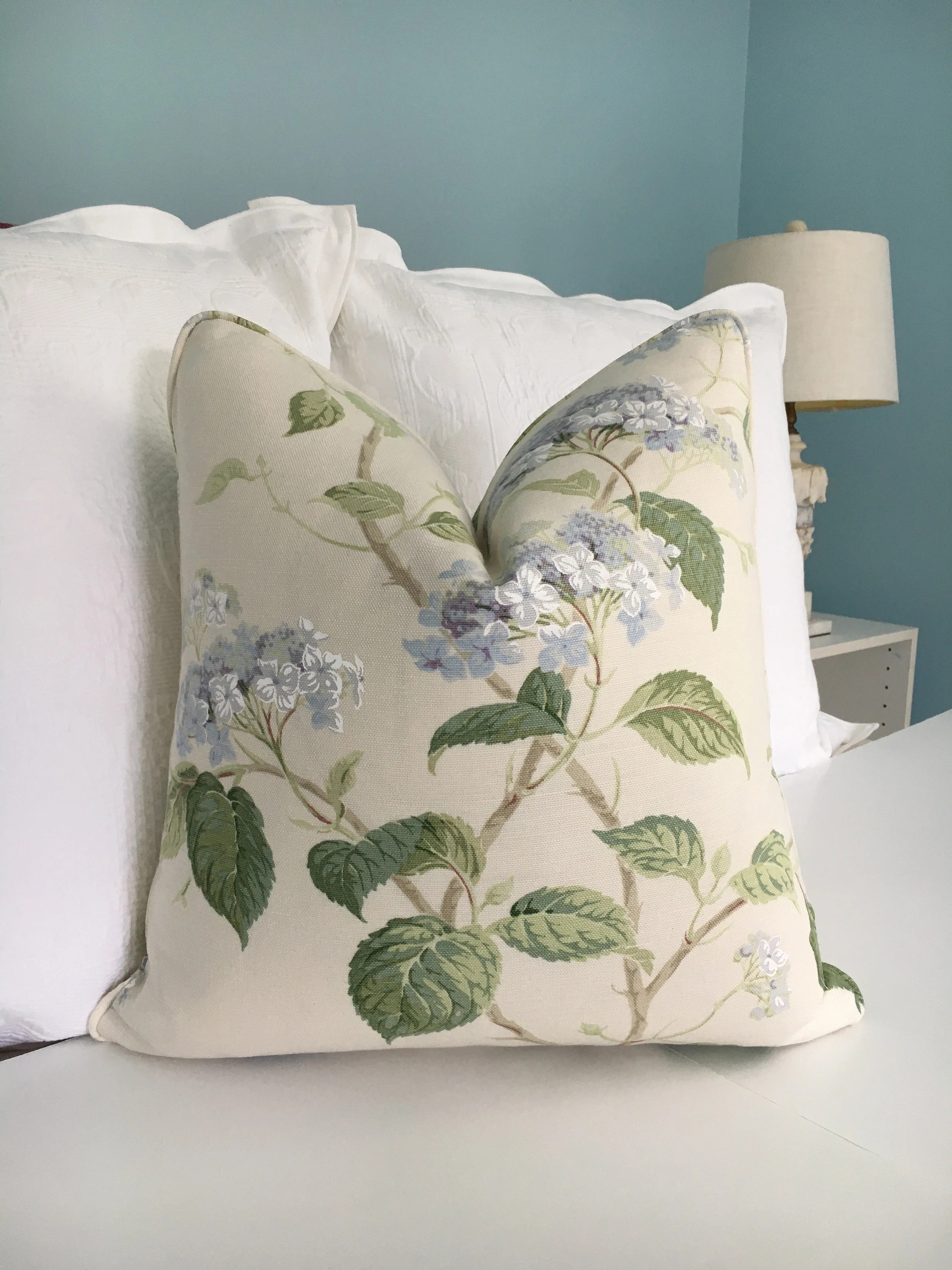 Colefax & Fowler summerby in Blue Colorway High End Pillow Cover. One or Both Sides Designer Pill... | Etsy (US)
