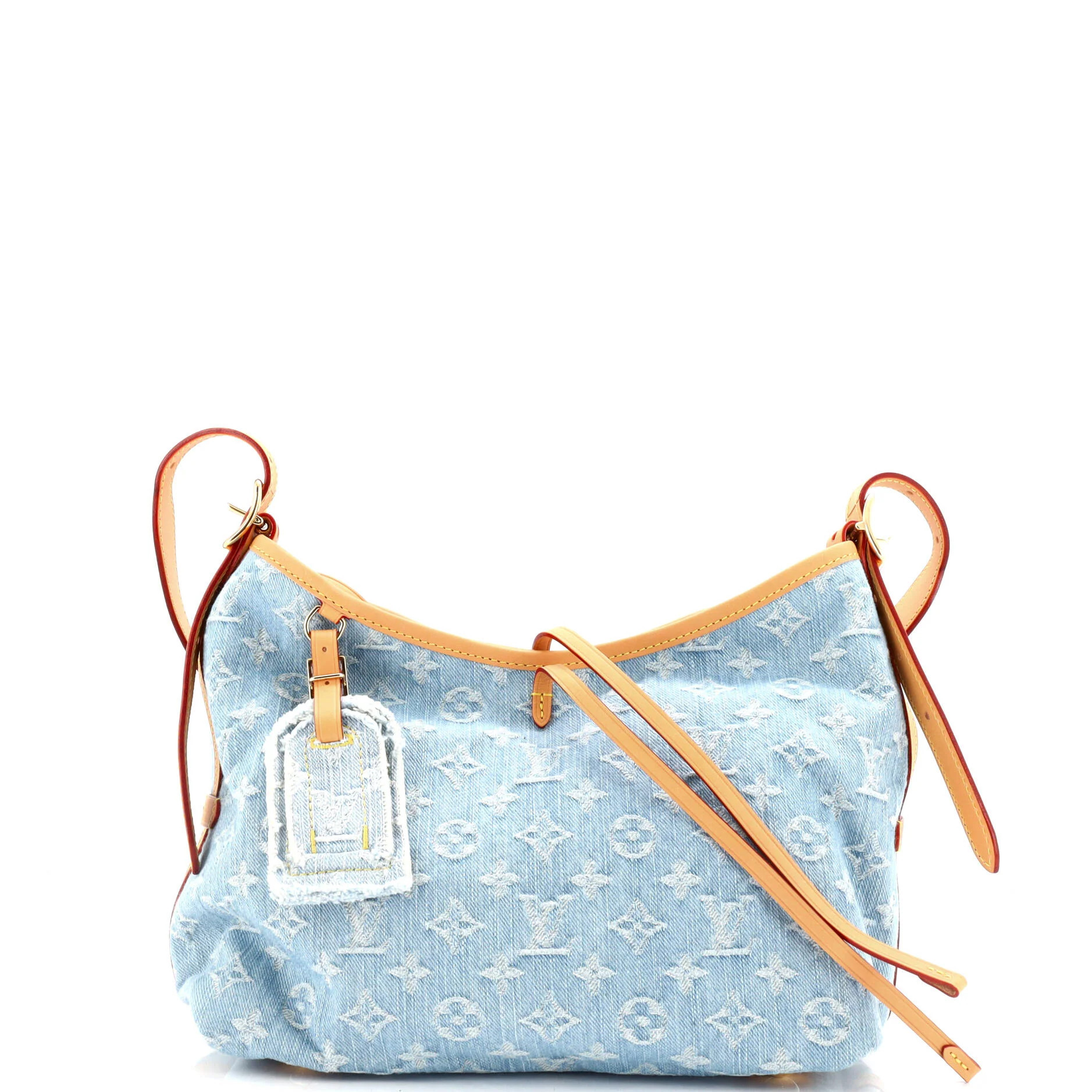 CarryAll Hobo Monogram Denim PM | Shop Simon