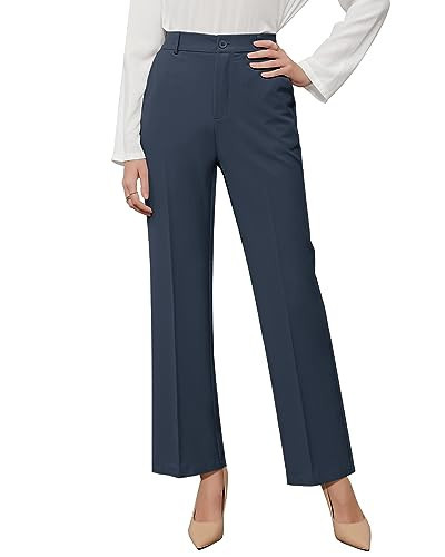GRAPENT Women's Navy Blue Dress Pants Plus Size for Women - Casual & Dressy Outfits - Dark Blue, XX-Large (20, 22) | Amazon (US)