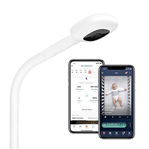 Nanit Pro Smart Baby Monitor & Floor Stand – 1080p Wi-Fi Video & Sound Camera, Sleep Coach and Breathing Motion Tracker, 2-Way Audio, Compatible with iOS and Android Phones, Includes Breathing Band | Amazon (US)