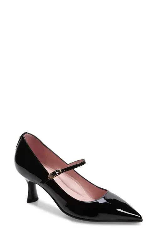 Naot Penny Pointed Toe Pump in Blackc Classic Patent at Nordstrom, Size 10Us | Nordstrom