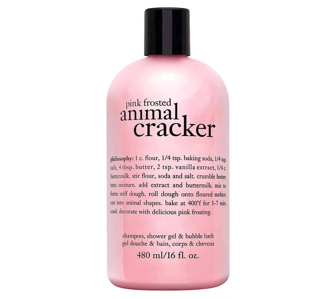 philosophy pink frosted animal cracker showergel 16 oz - QVC.com | QVC