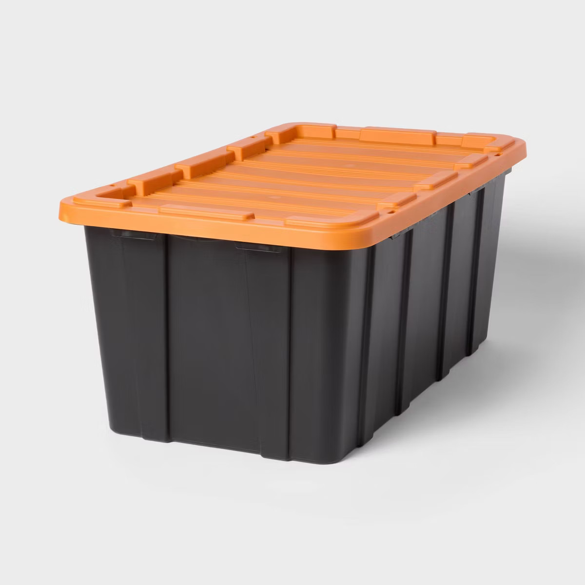 38gal Halloween Heavy Duty Storage Tote Orange Lid - Brightroom™ | Target
