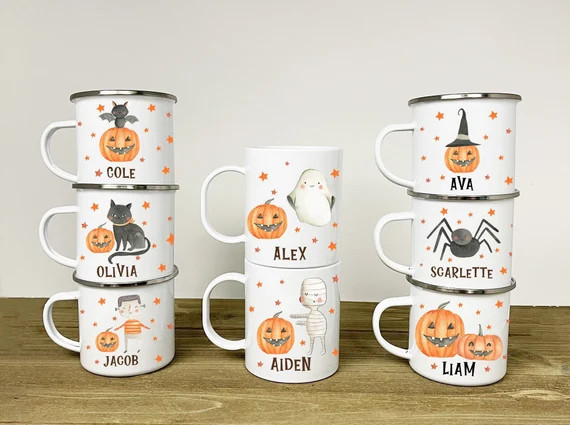 Halloween Campfire Mug Halloween Camp Mug Personalized Kids - Etsy | Etsy (US)