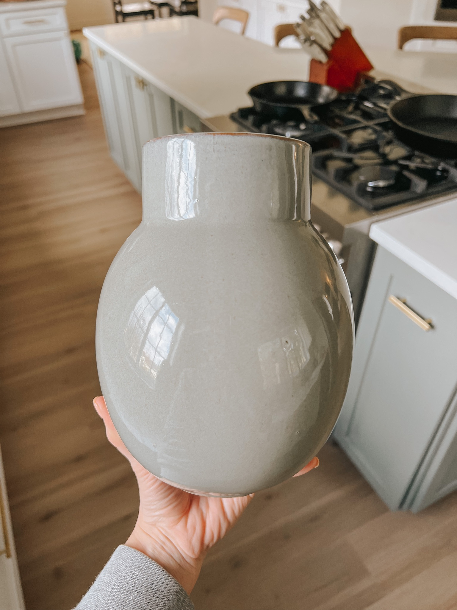 Loving this vase for Spring. It matches my Evergreen Fog island perfectly! 

Spring home decor, kitchen shelf styling, corner shelving, Target home finds

#LTKhome #LTKunder100 #LTKstyletip