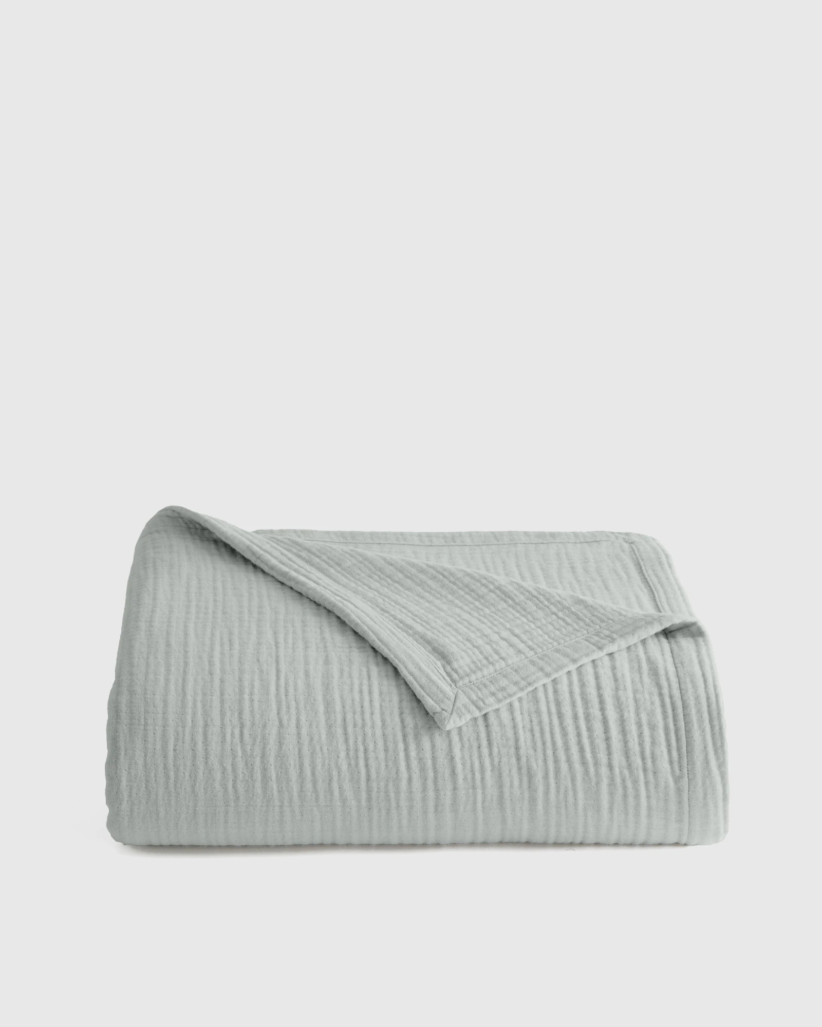 Organic Airy Gauze Blanket in Mist | Quince