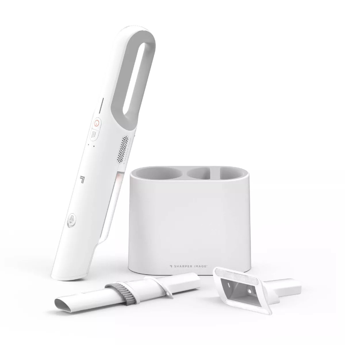 Sharper Image Handheld Vacuum with High-Speed 120W Brushless Motor, Cordless White: Portable, Bag... | Target