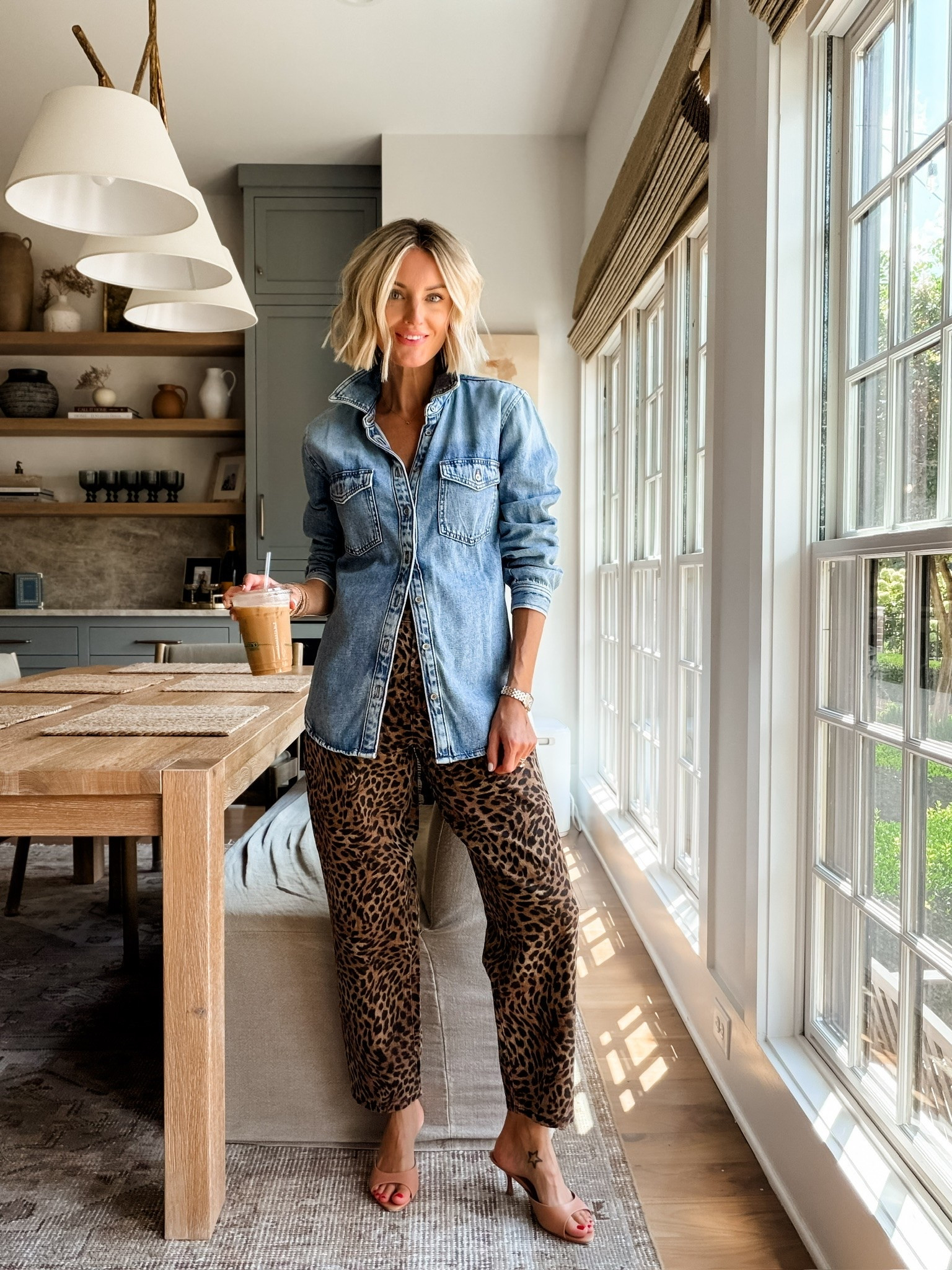 I love these leopard print barrels! Such a cute pant to have for the fall & on sale! Wearing XS/24!

Loverly Grey, Loft, fall outfit inspo, Labor Day sales, denim shirt, leopard print

#LTKSaleAlert #LTKSeasonal