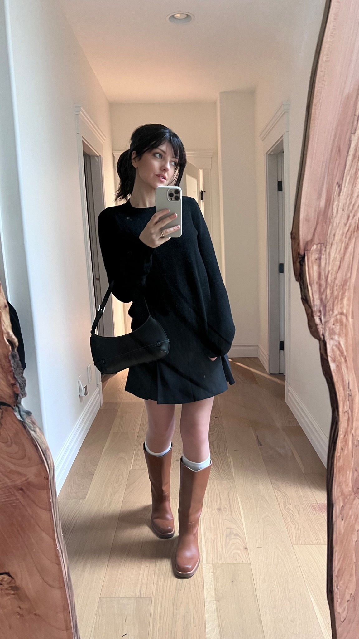 Casual Fall outfits, Frye boots outfits, Frye boots with dress. 

Oversized Wool knit sweater. 

My IG 📸 HerPaperRoute

#LTKStyleTip #LTKSaleAlert #LTKPetite