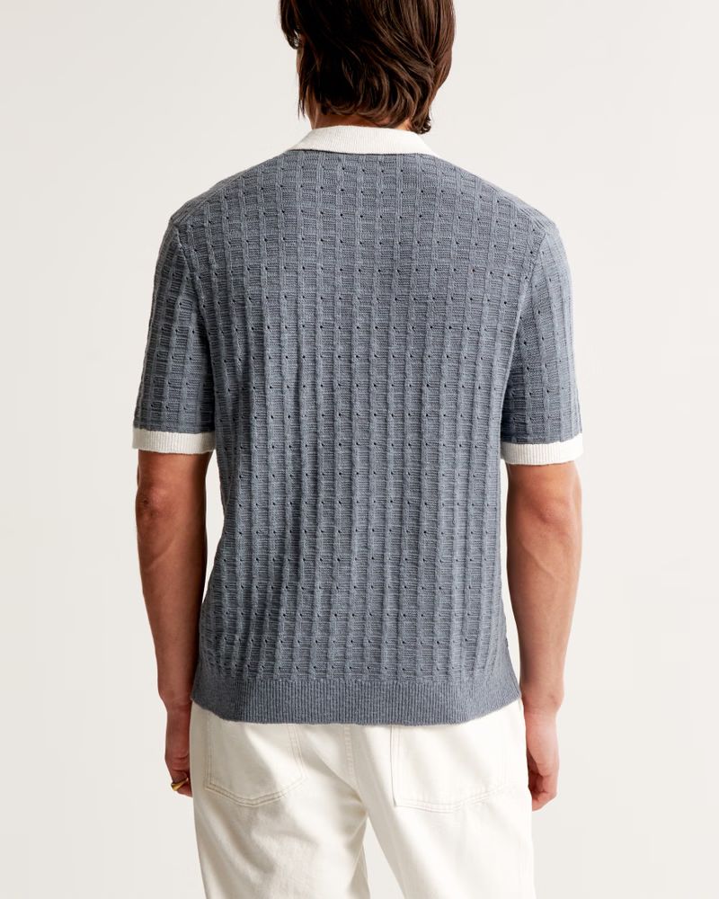 Men's Sideline-Style Sweater Polo | Men's Tops | Abercrombie.com | Abercrombie & Fitch (US)