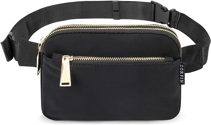 ZORFIN Fanny Pack for Women Men Fashion Waist Bag Water Resistant Hip Bum Bag with Adjustable Bel... | Amazon (US)