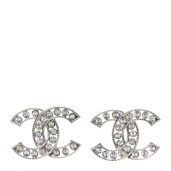 CHANEL

Crystal CC Earrings Silver | Fashionphile
