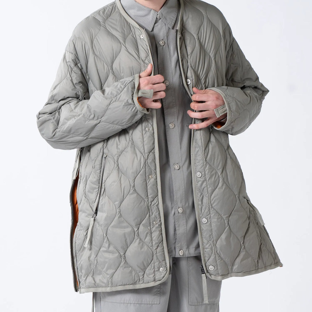 Unisex Military M65 Liner W-Zip Down Jacket (Soft Shell) | TAION