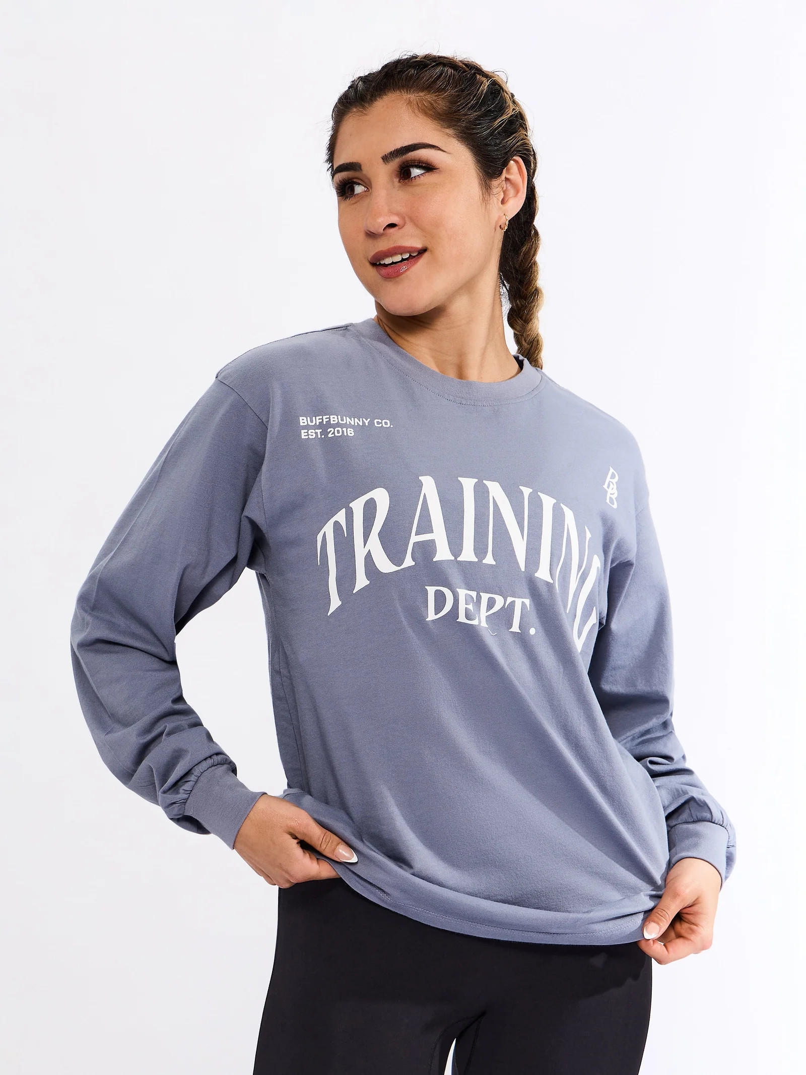 Training Long Sleeve Tee - Sterling | Buffbunny Collection