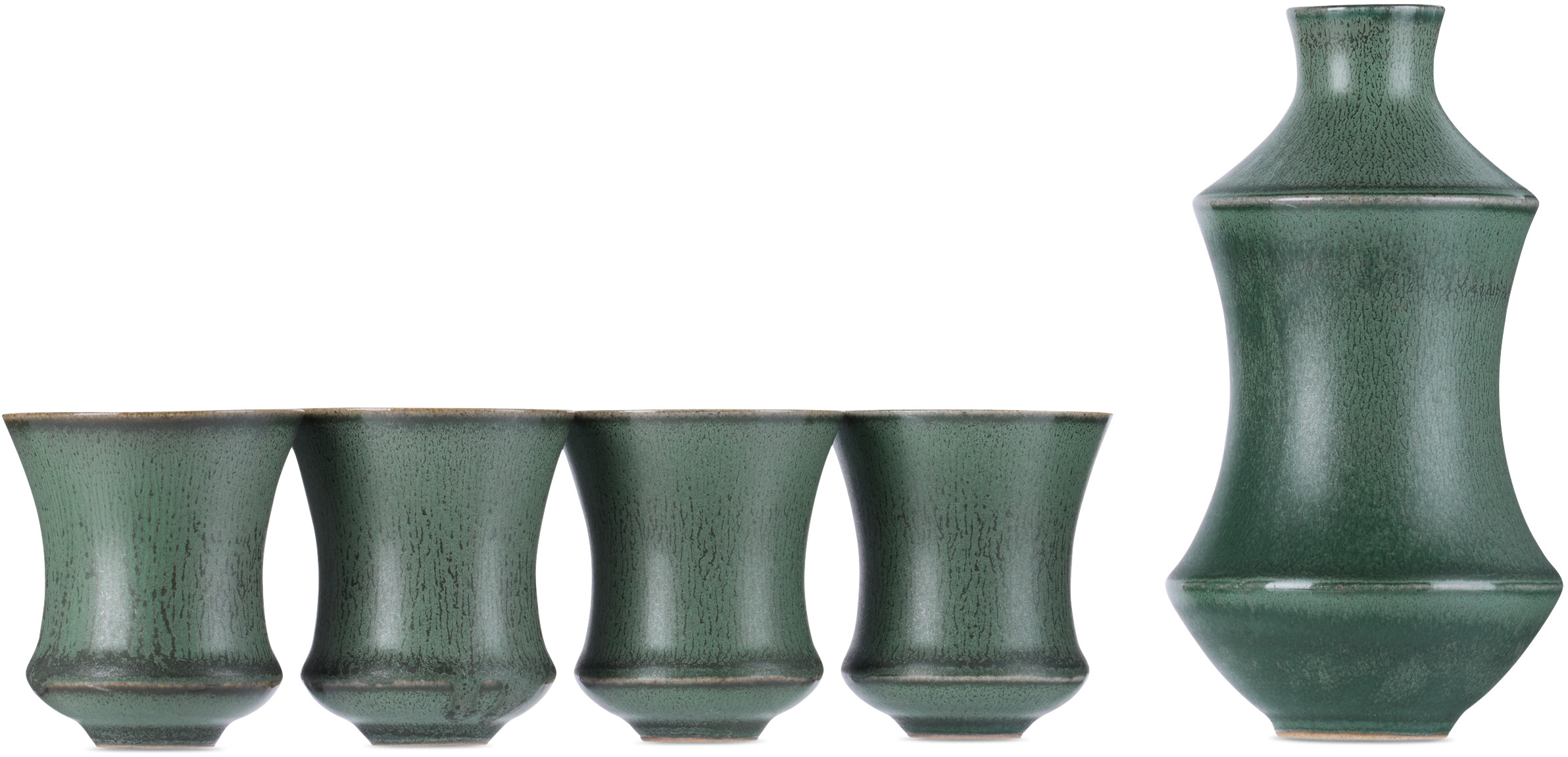 Houseplant Green 'By Seth' Sake Set, 5 pcs | SSENSE