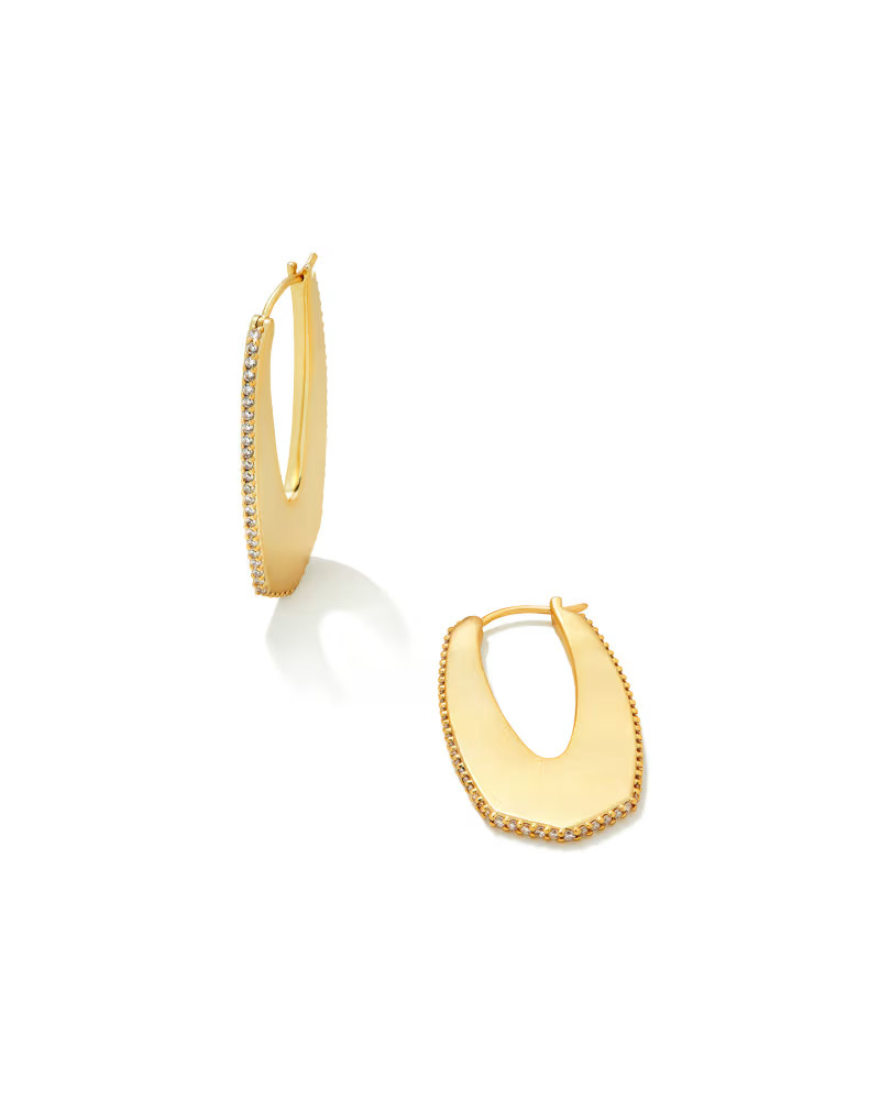 Adeline Hoop Earrings in Silver | Kendra Scott | Kendra Scott