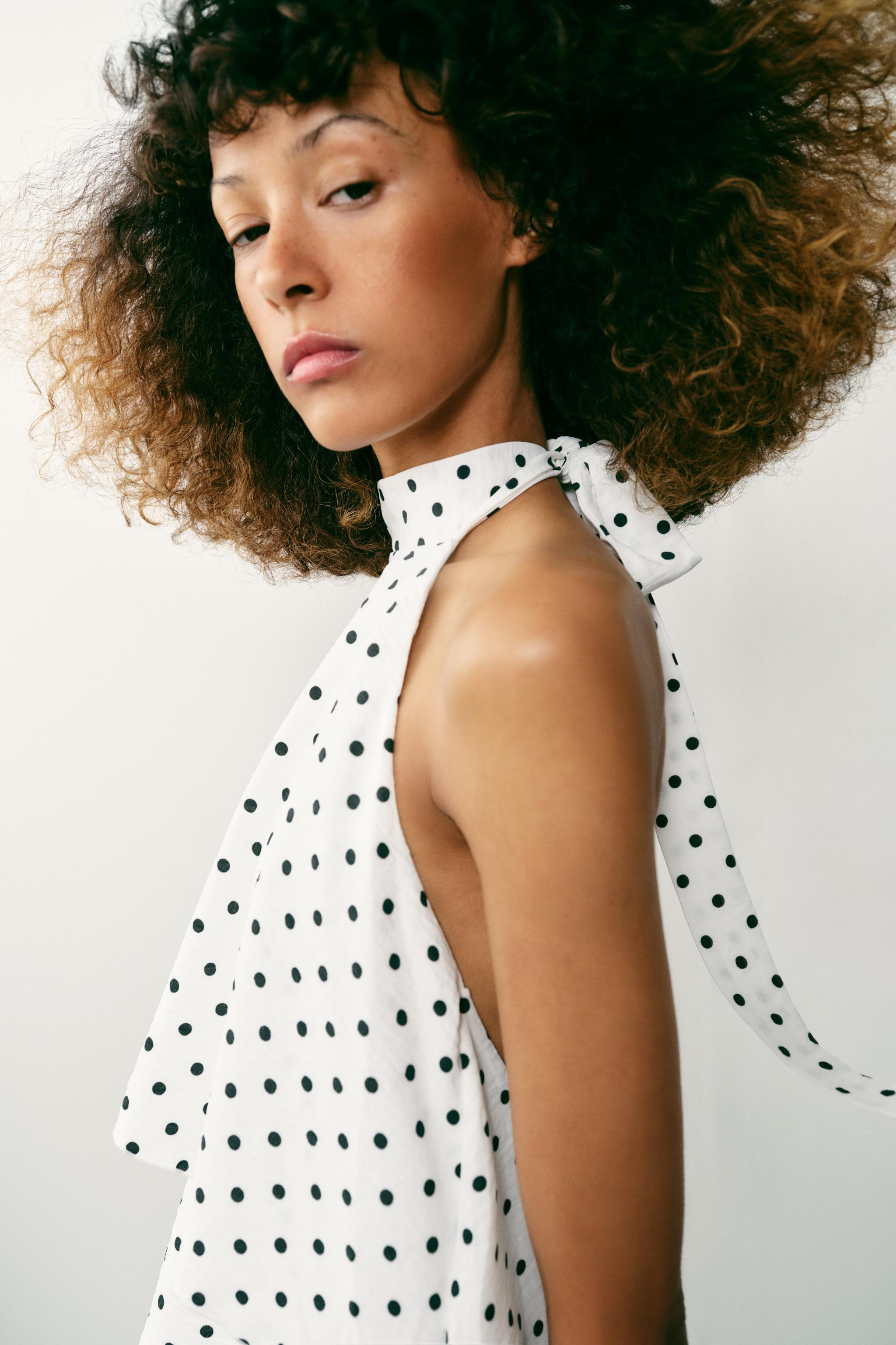 HALTER DOTS DRESS | Zara UK