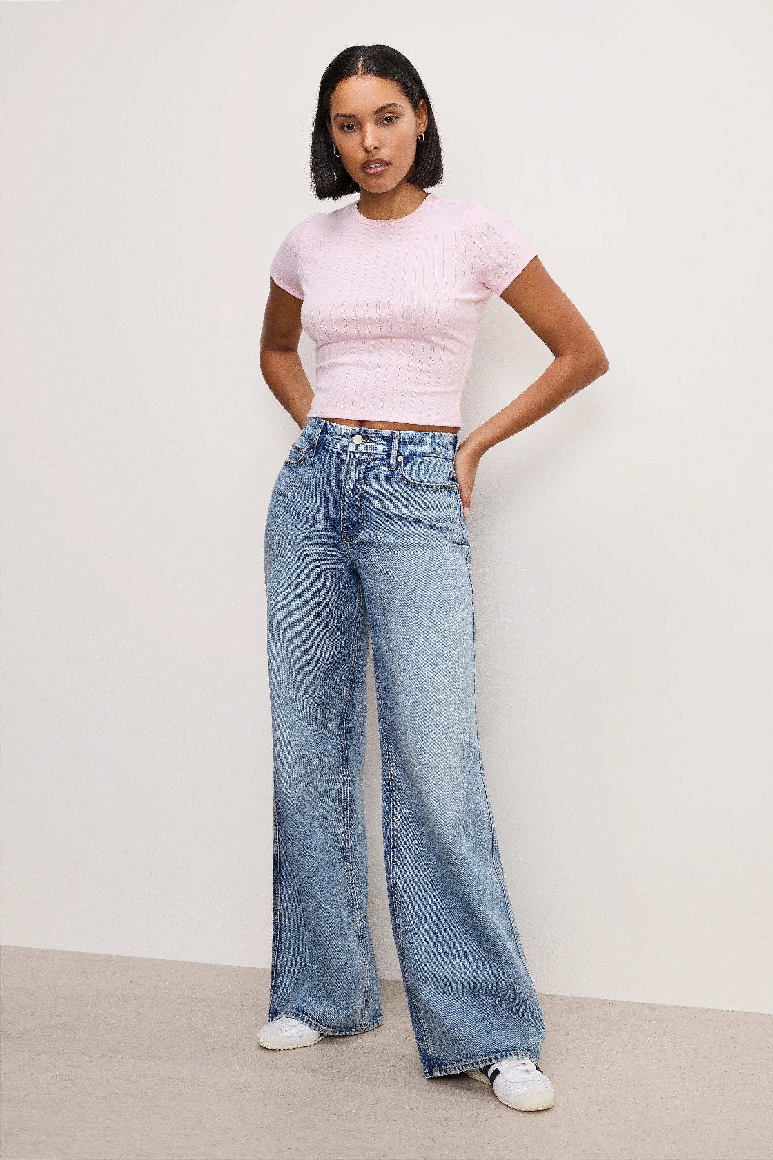 GOOD SKATE WIDE JEANS | INDIGO756 - GOOD AMERICAN | Good American