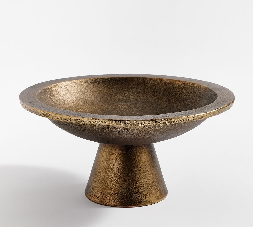 Antiqued Metal Decorative Bowl | Pottery Barn (US)