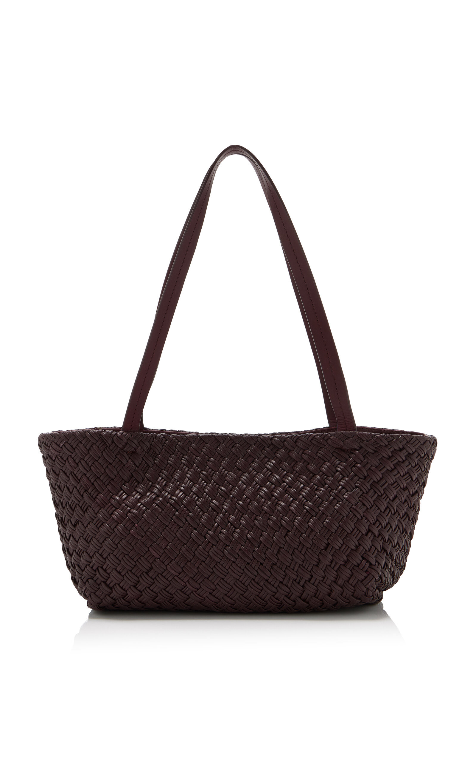 St. Agni - Exclusive Riviera Petit Woven Tote - Burgundy - OS - Moda Operandi | Moda Operandi (Global)