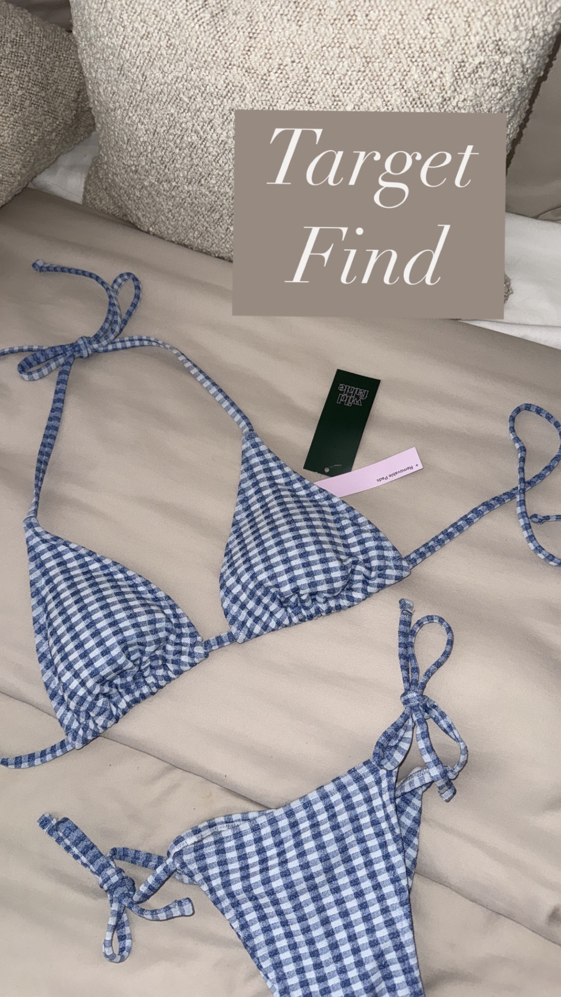 Cutie little gingham bikini, XS top/M bottom (probably could have done an XXS top 🙄) 

#LTKGiftGuide #LTKFindsUnder50 #LTKSeasonal