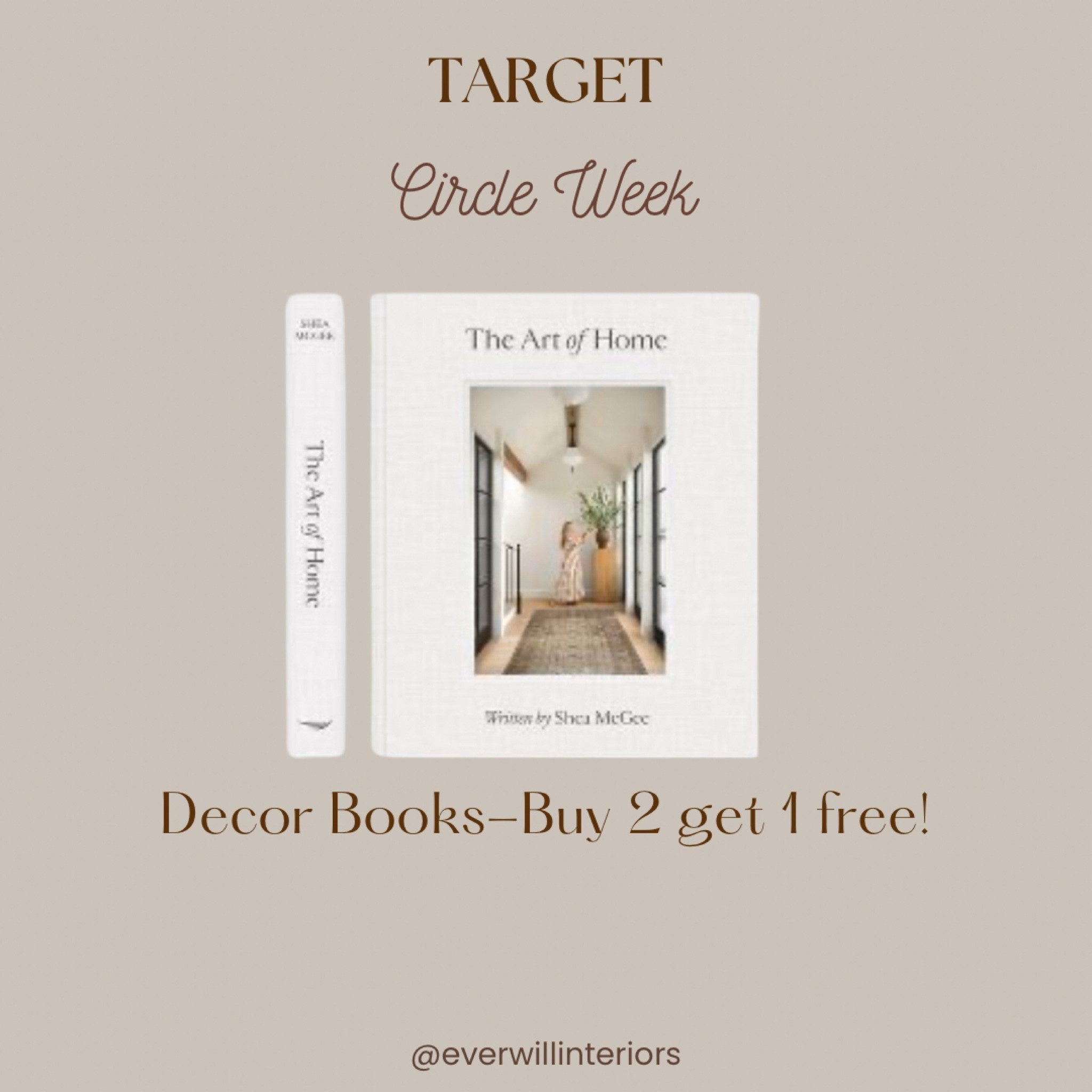 A deal you want to take advantage of! I always find new places for decor books!

#targetcircleweekhomefinds #targetcircleweekdecorfinds #homedecorbooks #coffeetablebooks #coffeetablebooksale #ltksummersales 

#LTKSaleAlert #LTKHome #LTKSummerSales