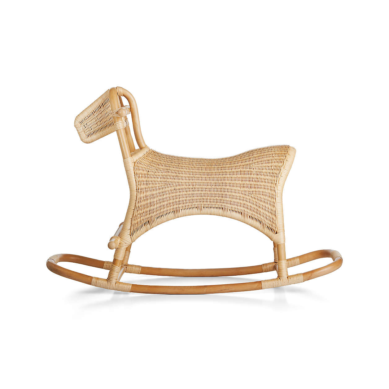 Rattan Rocking Horse + Reviews | Crate & Kids | Crate & Barrel