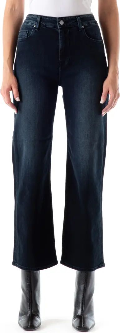 Fidelity Malibu High Waist Crop Wide Leg Jeans | Nordstrom