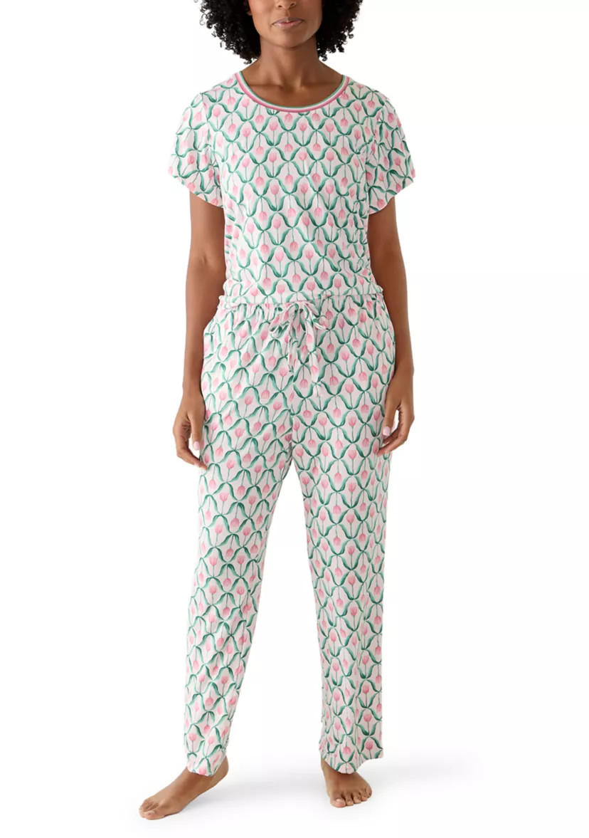 Women's Short Slim Ribbed Trim Set | Belk