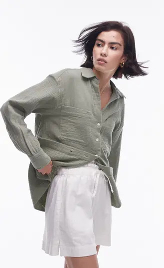 Casual Cotton Button-Up Shirt | Nordstrom