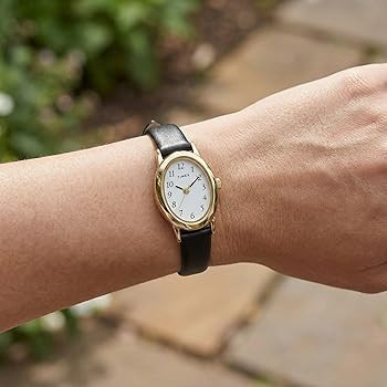 Timex Women's Cavatina Watch - TPearl Dial Gold-Tone Case | Amazon (US)