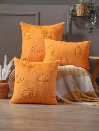 1pc Pumpkin Embroidered Cushion Cover Without Filler
         
        Exclusive
        From GBP... | SHEIN