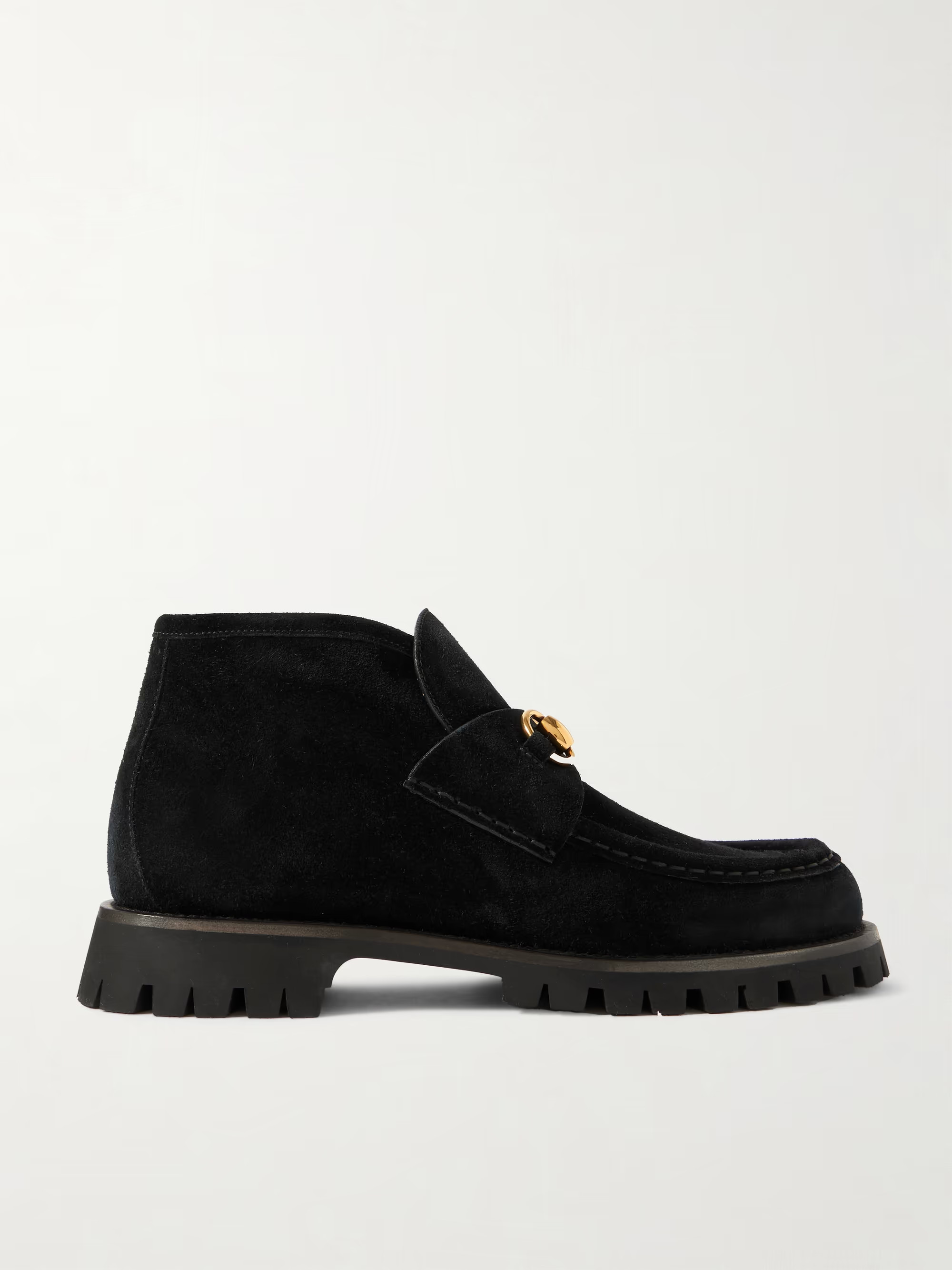 Sylke horsebit-detailed suede ankle boots | NET-A-PORTER (UK & EU)