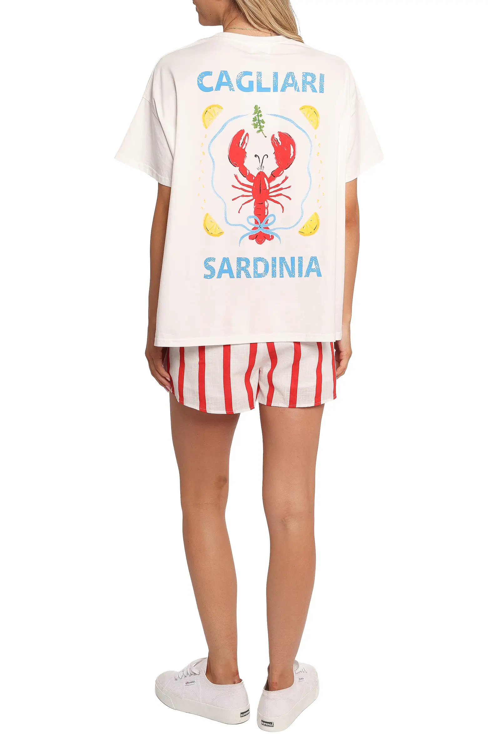 Cagliari Cotton T-Shirt & Shorts Set | Nordstrom