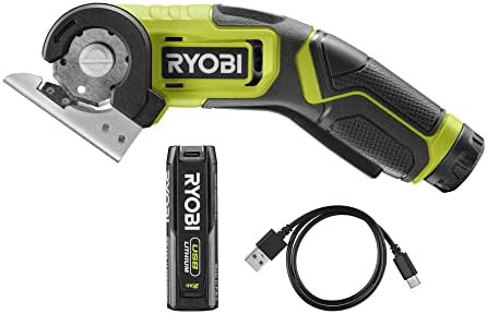 RYOBI RCT4-120G 4V Cordless Cutting Tool (1 x 2.0Ah), Hyper Green | Amazon (US)
