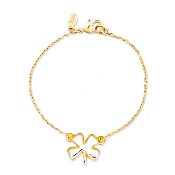 The Gold Four Leaf Clover Bracelet | Kiel James Patrick