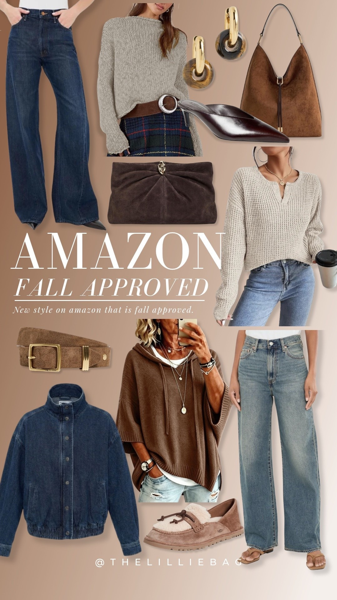 Amazon is FALL APPROVED 🍂🤎 New styles that look way more expensive than they are — cozy knits, suede accessories, denim layers + the jeans I’d build an entire outfit around. These are the kind of easy pieces that make getting dressed for fall effortless! 👏🏼

Belt. Suede accessories. Fall outfit. Denim. Date night.

#LTKootd #LTKSaleAlert #LTKSeasonal