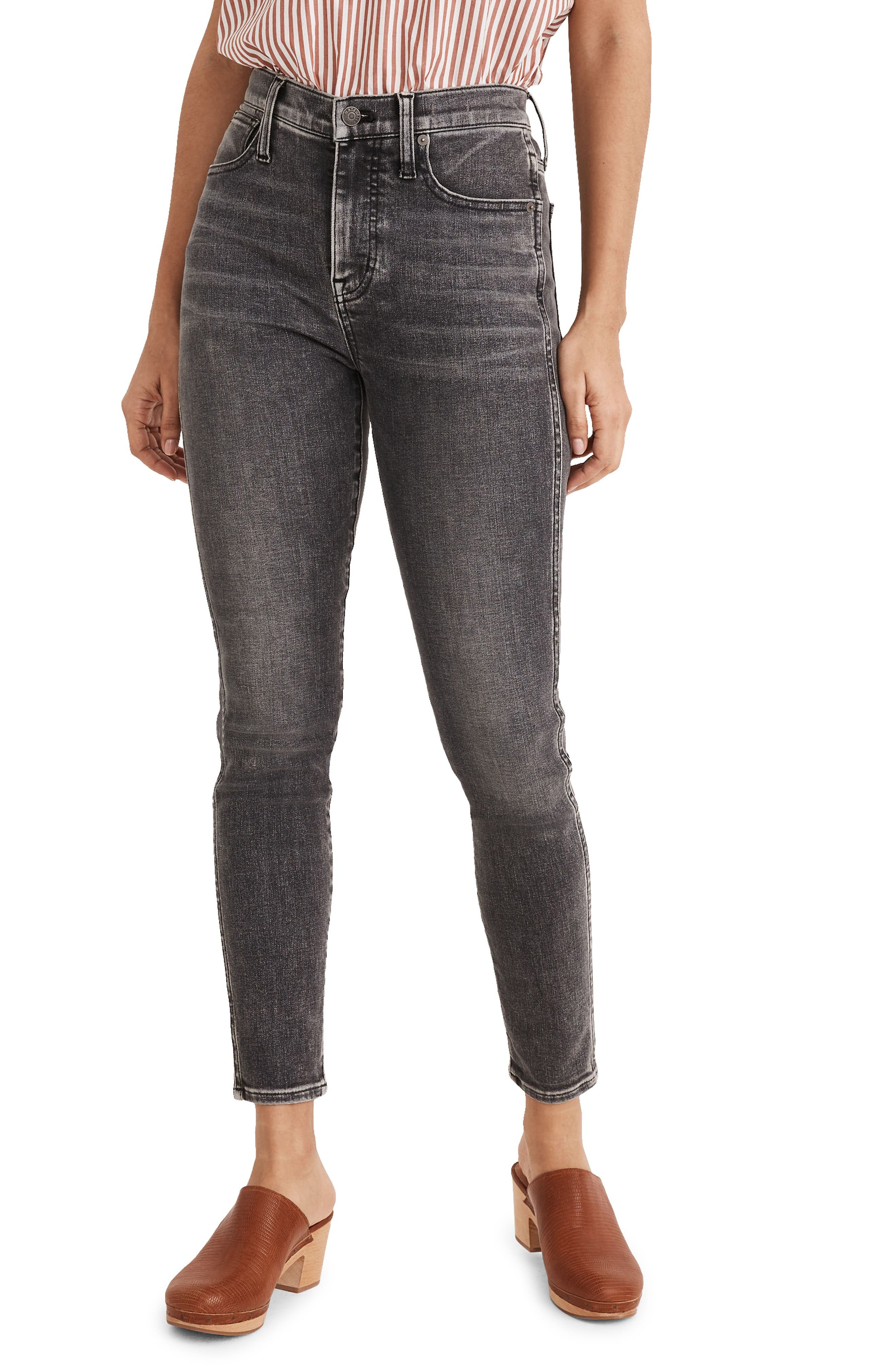 Madewell 10-Inch High Waist Skinny Crop Jeans (Oakwood) | Nordstrom | Nordstrom